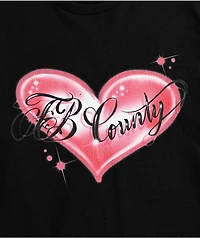 FB County Heart Logo Black T-Shirt