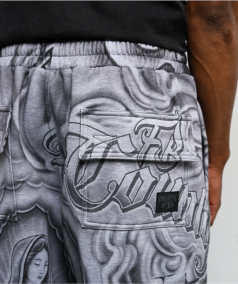 FB County Inked Up Grey Baggy Sweatpants