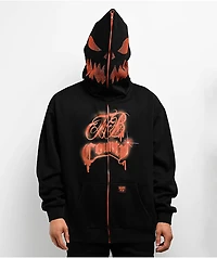 FB County Jack O Lanturn Black Zip Hoodie