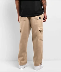FB County Khaki Heavyweight Baggy Cargo Sweatpants