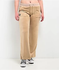 FB County Khaki Velour Track Pants