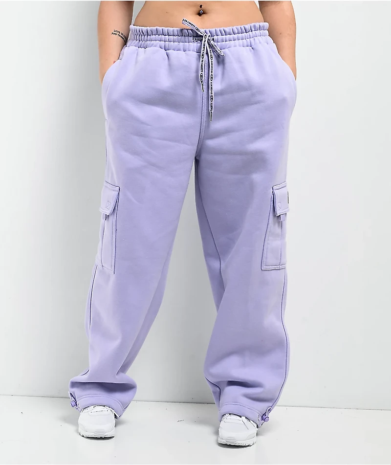 FB County Lavender Cargo Sweatpants