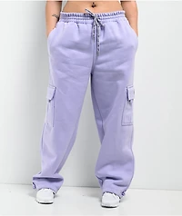 FB County Lavender Cargo Sweatpants