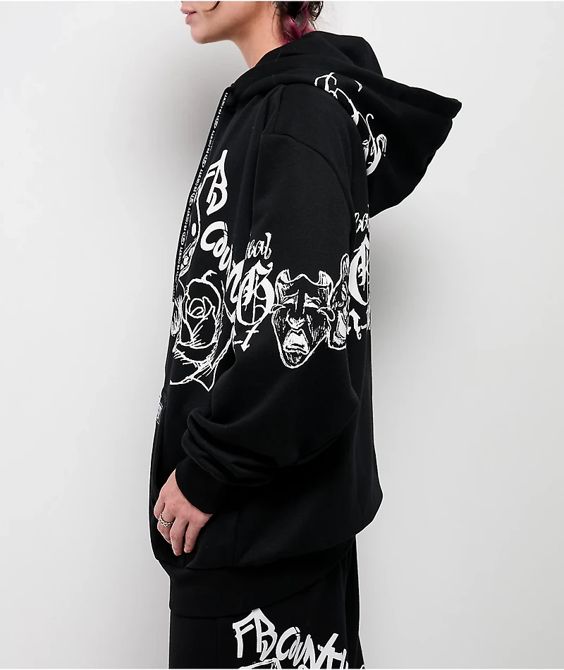 FB County Lifestylez Black Hoodie