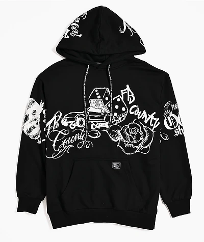 FB County Lifestylez Black Hoodie
