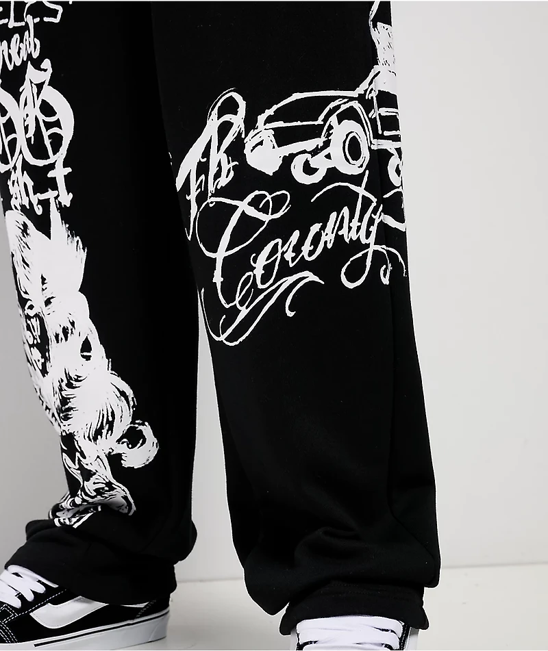 FB County Lifestylez Black Sweatpants