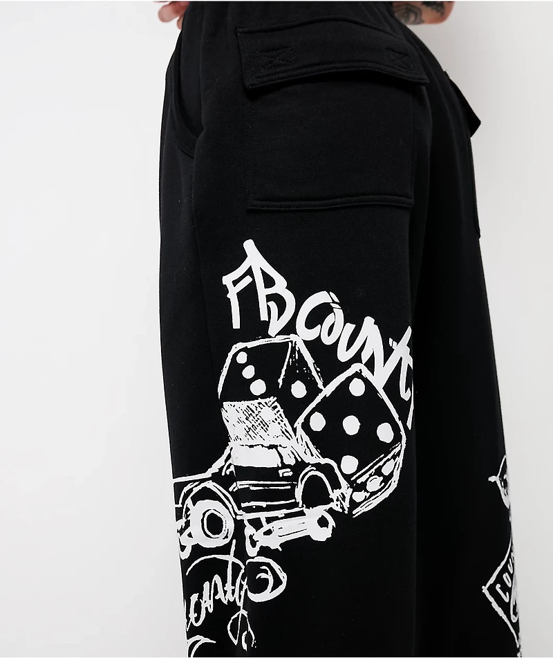 FB County Lifestylez Black Sweatpants