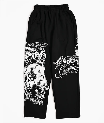 FB County Lifestylez Black Sweatpants
