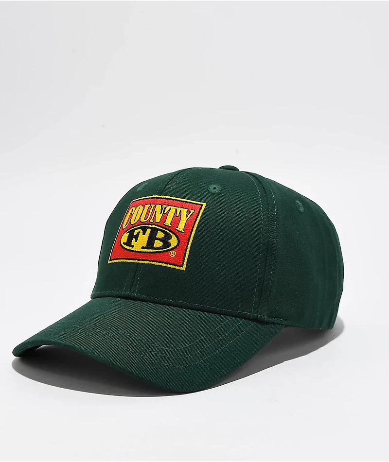 FB County Logo Dark Green Snapback Hat