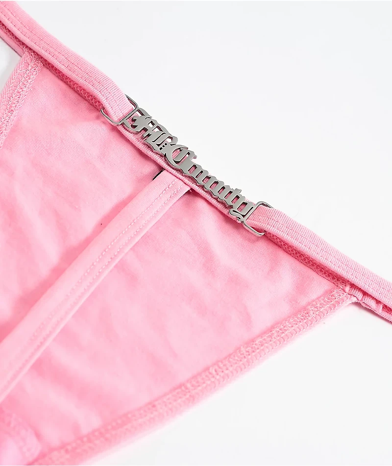 FB County Logo Pink Thong Underwear