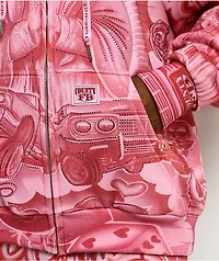 FB County Mi Amor Rhinestone Pink Zip Hoodie