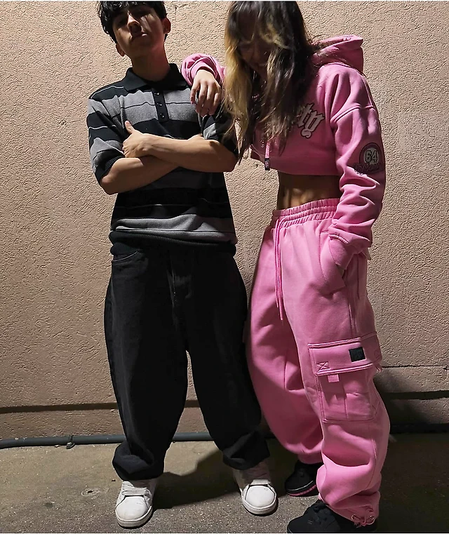 FB County Pink Cargo Sweatpants Arden Fair