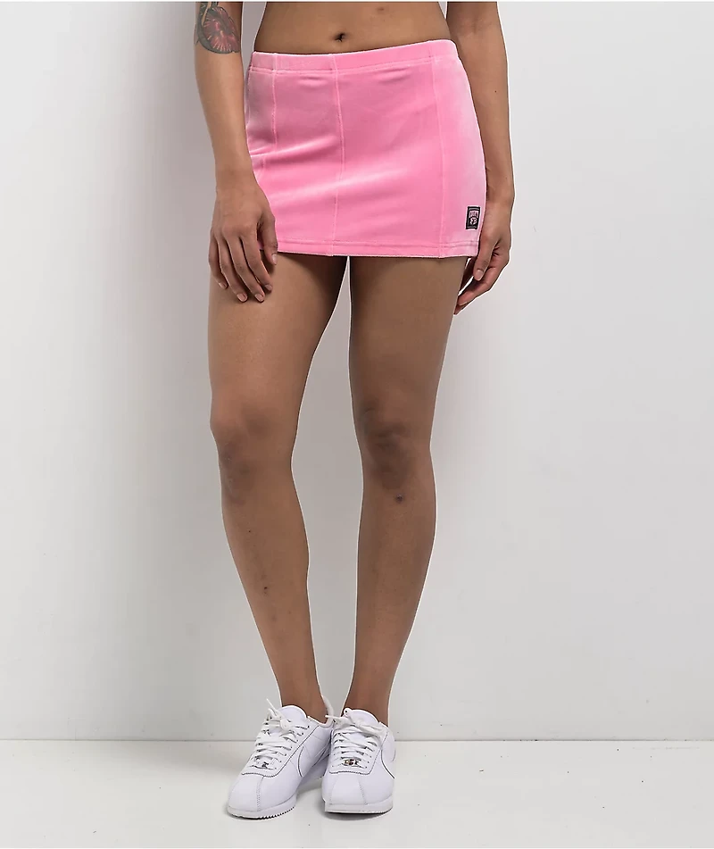 FB County Pink Velour Skirt