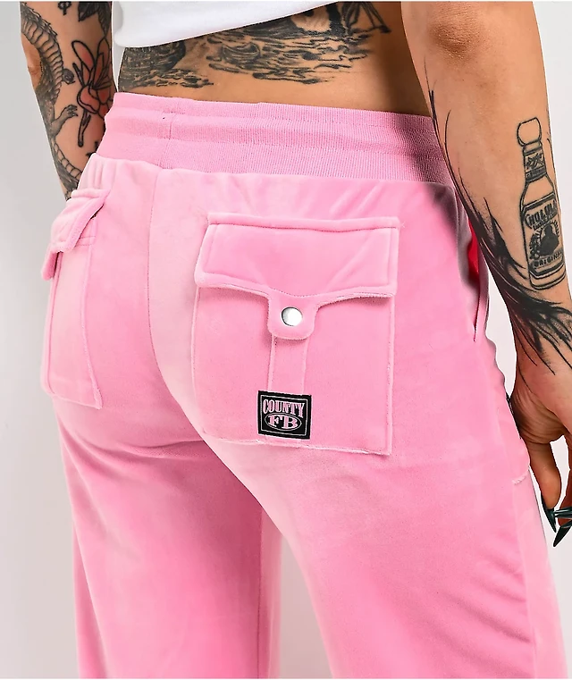 FB County Pink Velour Track Pants at Hamilton Place in Chattanooga, TN
