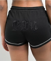 FB County Pop Stitch Black Sweat Shorts