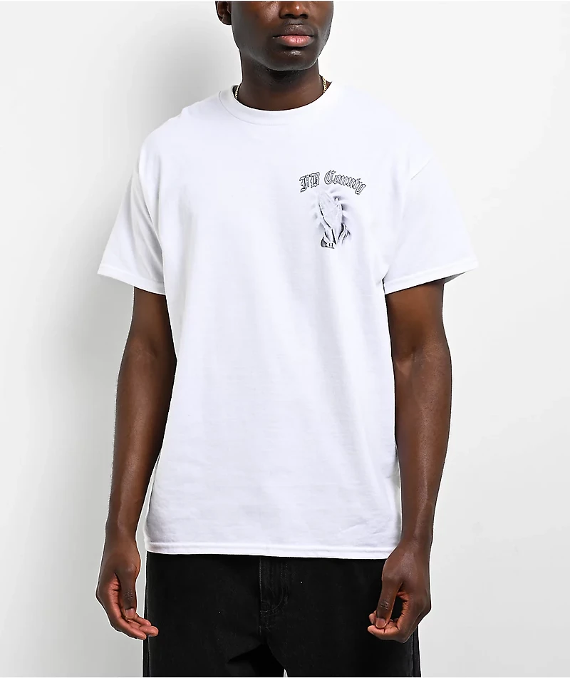 FB County Praying For White T-Shirt