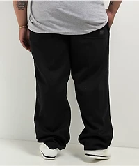FB County Rhinestone Black Sweat Pants