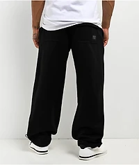 FB County Rhinestone Black Sweat Pants
