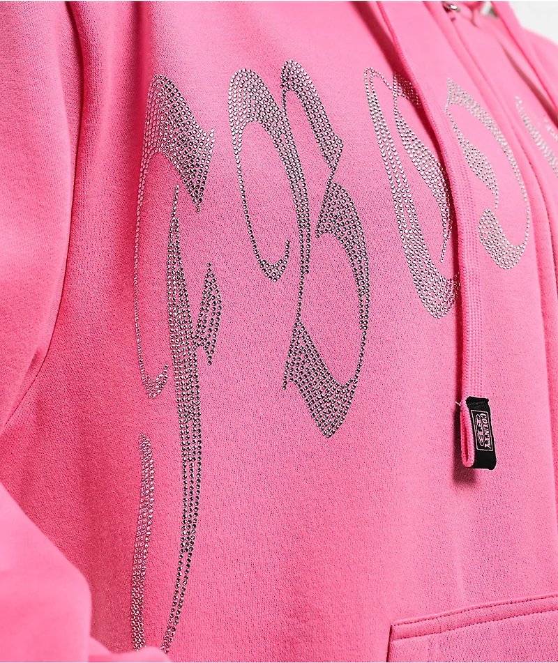 FB County Rhinestone Pink Hoodie