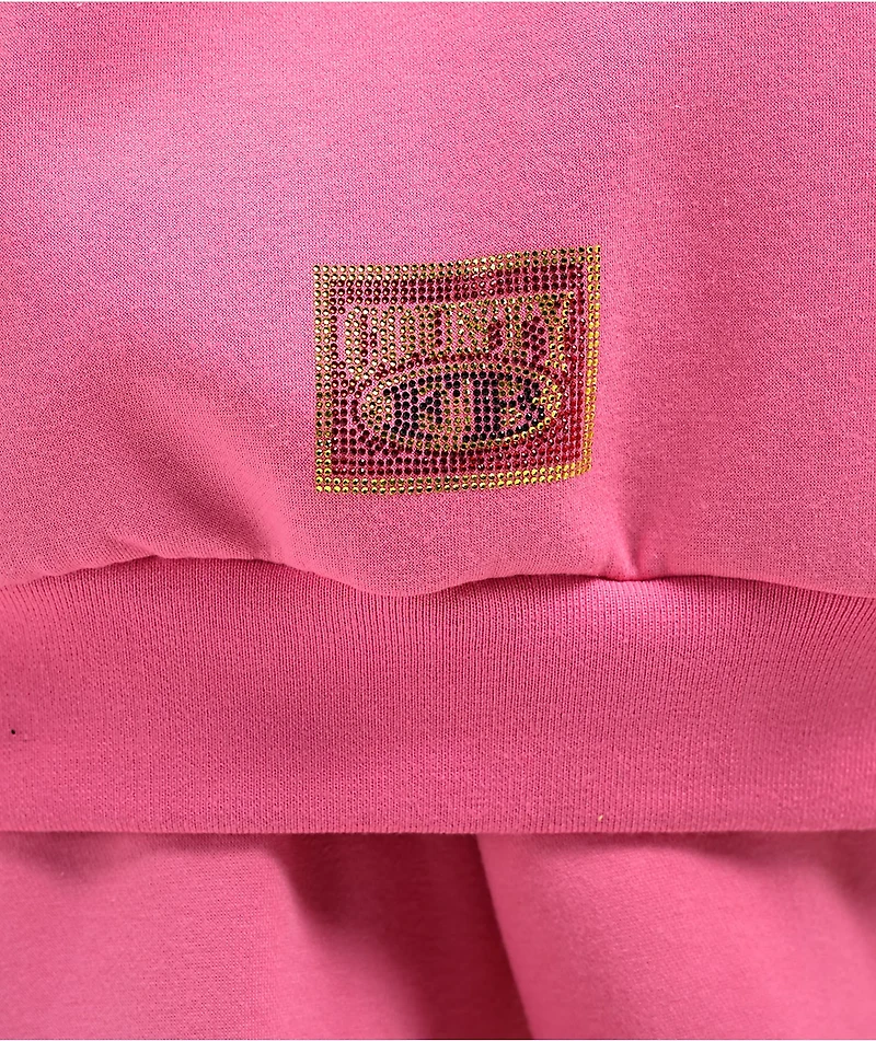 FB County Rhinestone Pink Hoodie