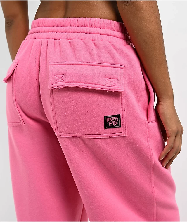 FB County Rhinestone Pink Sweatpants at Hamilton Place in