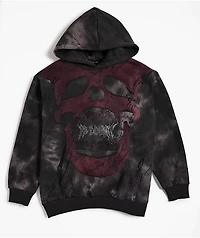 FB County Rhinestone Skull Black Wash Hoodie