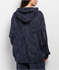 FB County Ripped Up Black Wash Hoodie