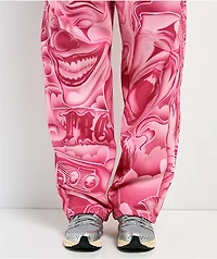 FB County Smile Now Cry Later Pink Sweatpants