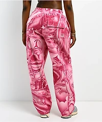 FB County Smile Now Cry Later Pink Sweatpants
