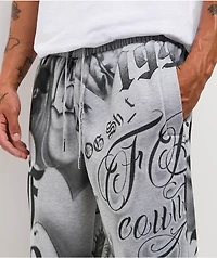 FB County Tatted Up Grey Loose Fit Sweatpants