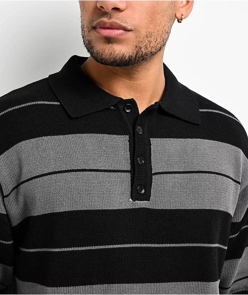 FB County Trilogy Charlie Brown Black & Grey Polo Shirt
