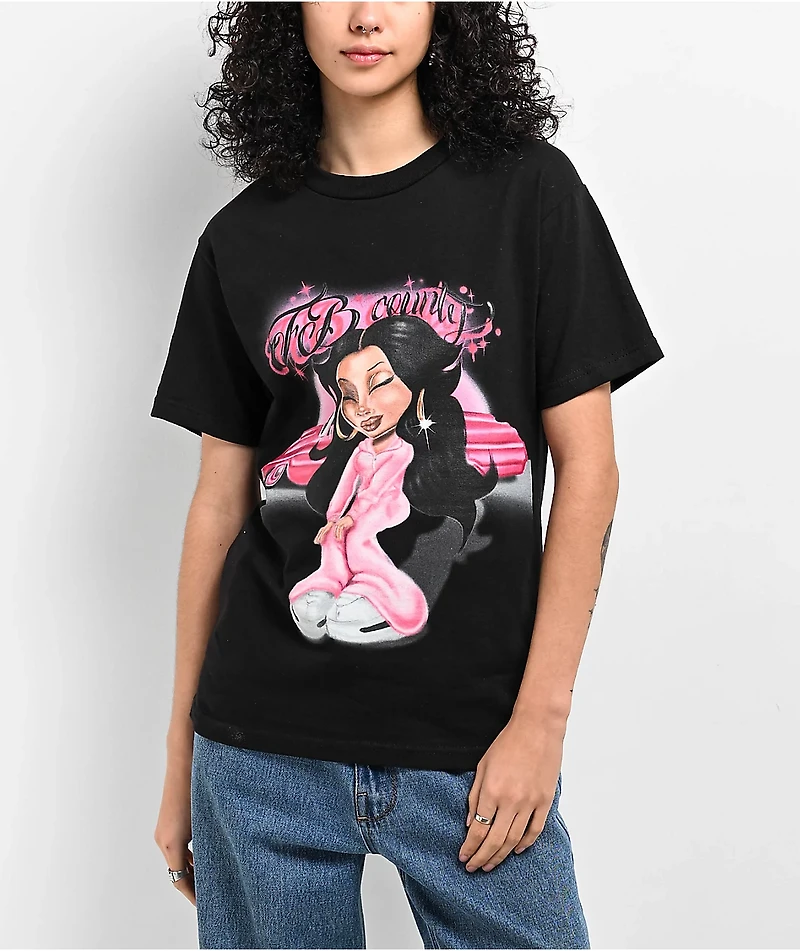 FB County Velour Suit Black T-Shirt