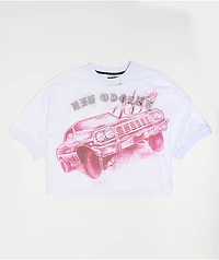 FB County White Boxy Crop Football Jersey