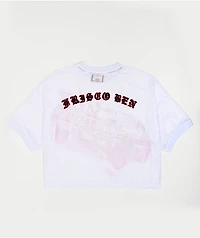 FB County White Boxy Crop Football Jersey