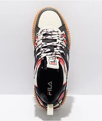 FILA Caged Mixed Media Gardenia & Black Shoes