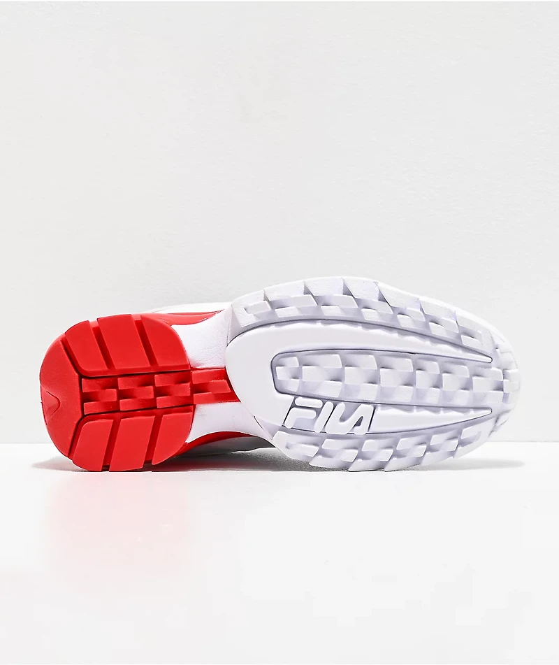 FILA Disruptor 2A White & Red Shoes
