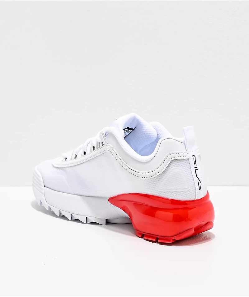 FILA Disruptor 2A White & Red Shoes