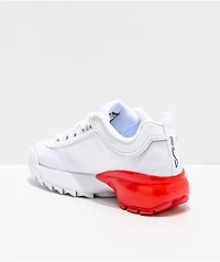 FILA Disruptor 2A White & Red Shoes