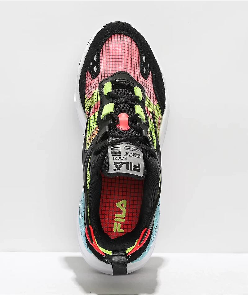 FILA Ray Tracer Evo Black, White & Safety Shoes