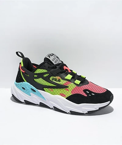 FILA Ray Tracer Evo Black, White & Safety Shoes