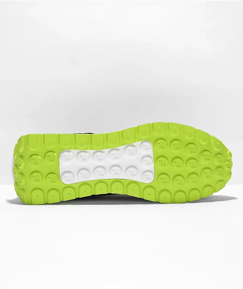 FILA Renno Black, Prince Blue, Neon Green, & Red Shoes