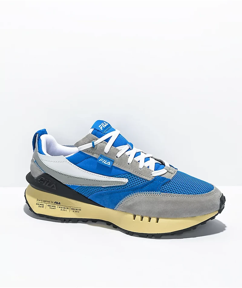 FILA Renno N Generation Electric Blue, Grey, & White Shoes