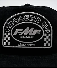 FMF Crossed Up Black Corduroy Snapback Hat
