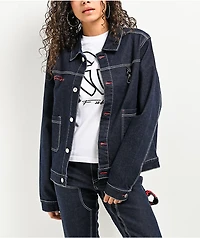 FUBU Classic Dark Blue Denim Jacket