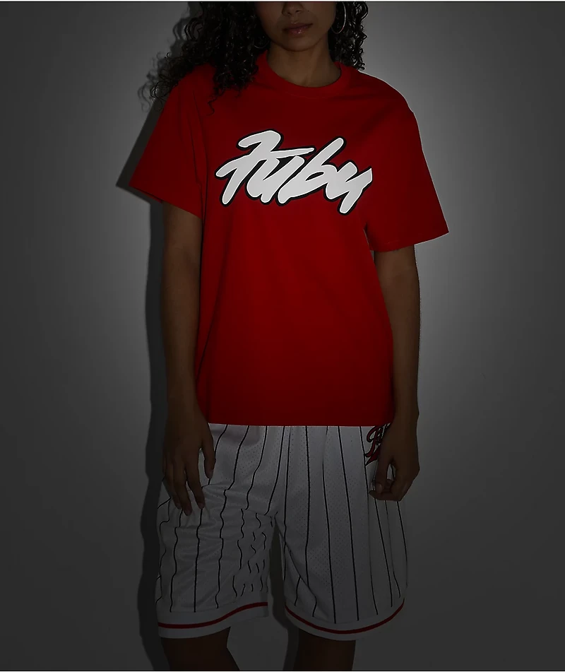 FUBU Reflection Script Red T-Shirt