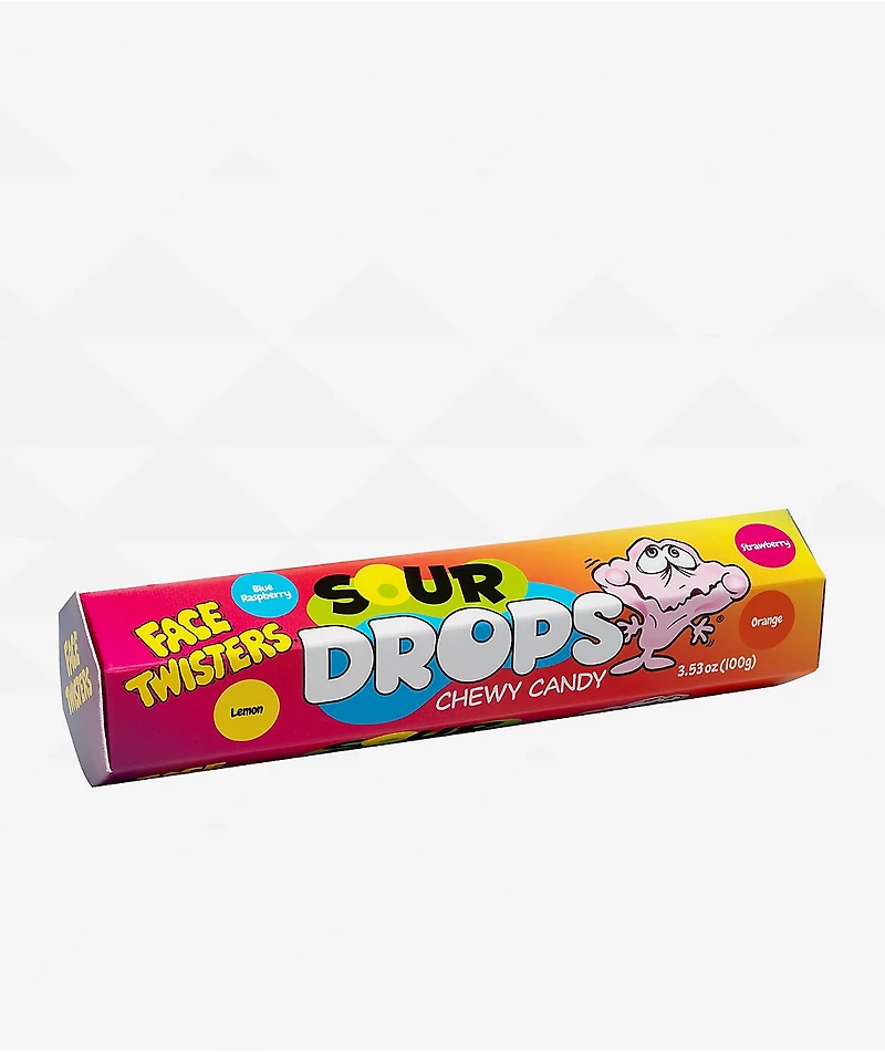 Face Twisters Sour Drops Chewy Candy