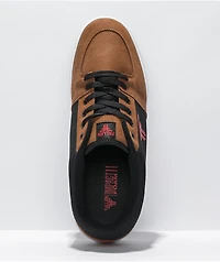Fallen Patriot Brown, Black, & Red Skate Shoes