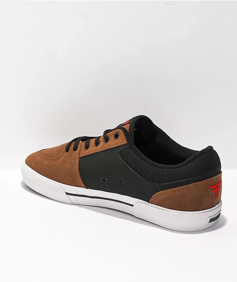 Fallen Patriot Brown, Black, & Red Skate Shoes