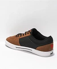 Fallen Patriot Brown, Black, & Red Skate Shoes
