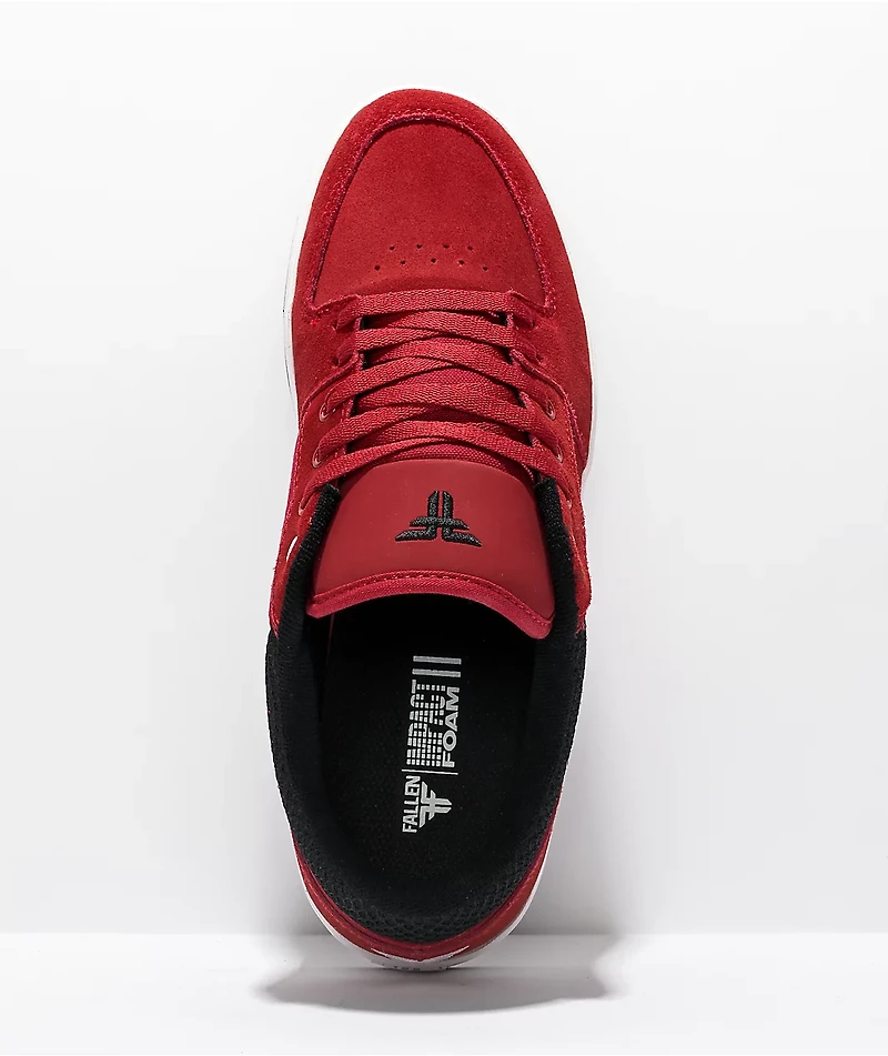 Fallen Patriot Oxblood, White, & Black Skate Shoes